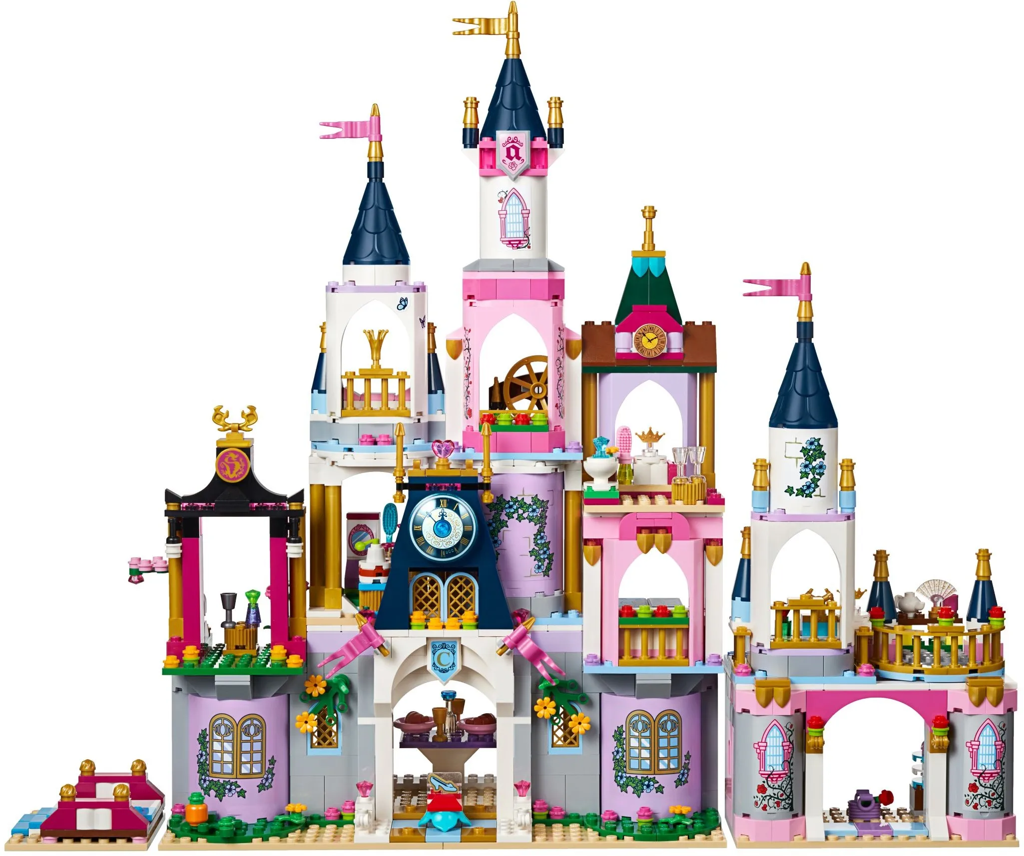 585 pçs castelo dos sonhos da cinderela 41154 10892 blocos de construção as meninas série tijolos para crianças brinquedo