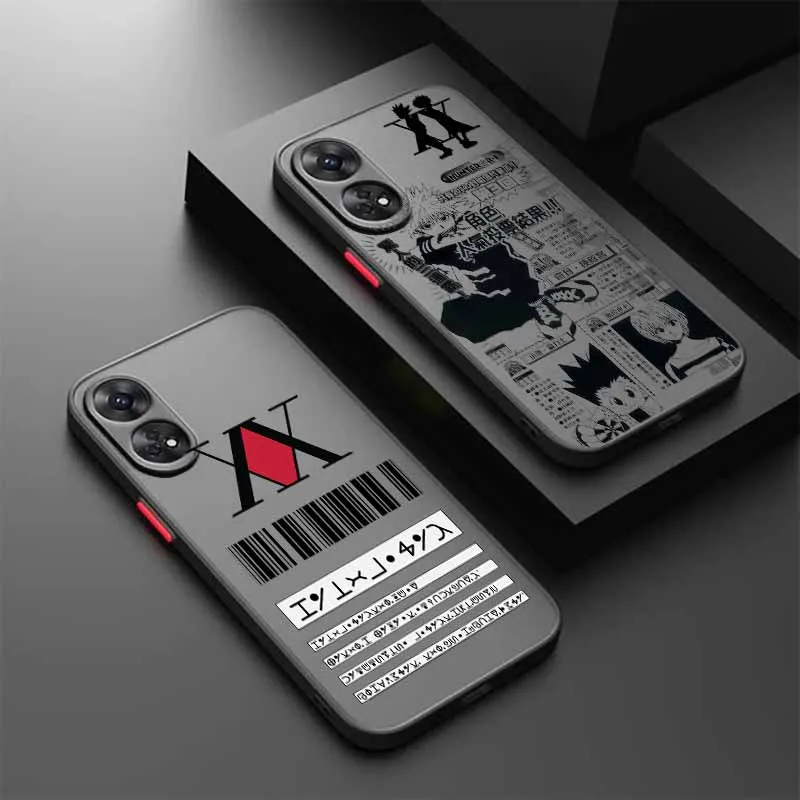 

HUNTER×HUNTER Anime For OPPO Reno 14 13F 13 8T 8Z 8 7Z 7 6Z 6 5 4 Pro Plus Lite Frosted Translucent Soft Phone Case