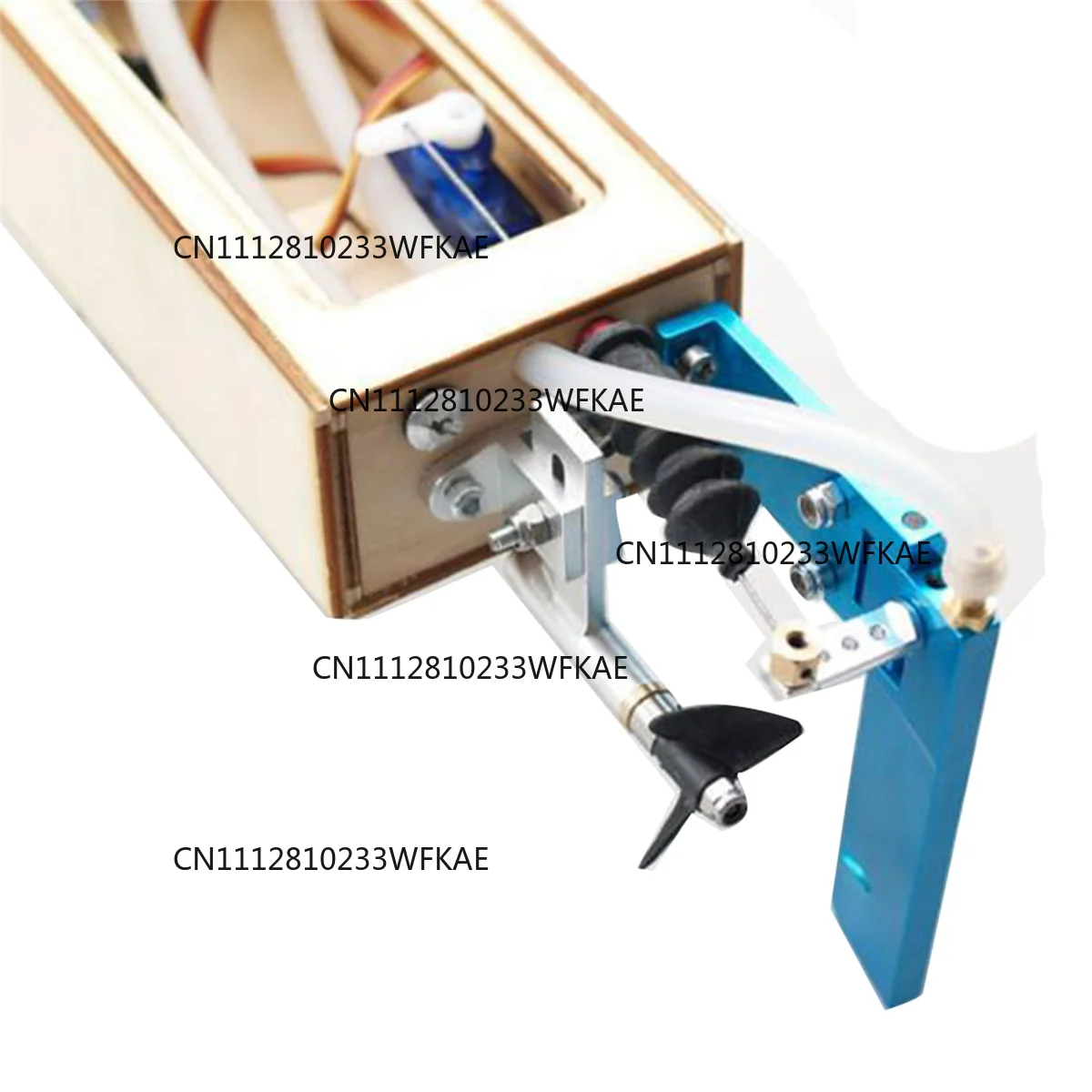 B13CRC Speed Boat Wooden Sponson Outrigger Shrimp Speed Boat Model Kits Radio Remote Control Speedboat,Single Model