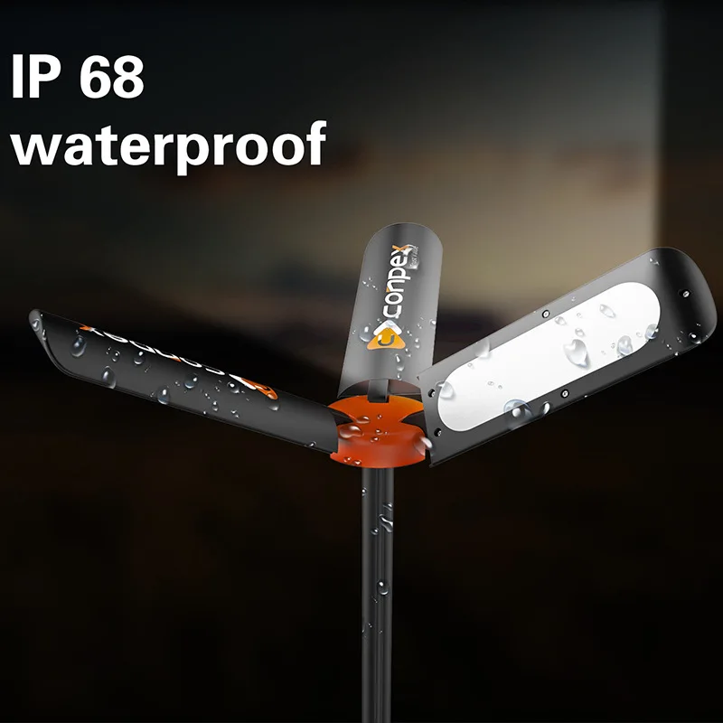 New 9500lumen Rod Light Superbright Three Pages 12v Outdoor Light High Quality IP 68 Waterproof Led Light Outdoor with Tripod
