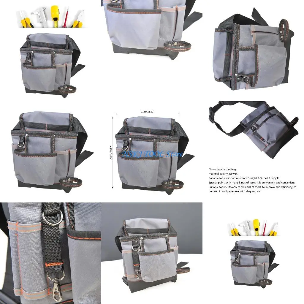 

L8RC Tool Tools Bag Double Layer Durable for Electricians and Technicians