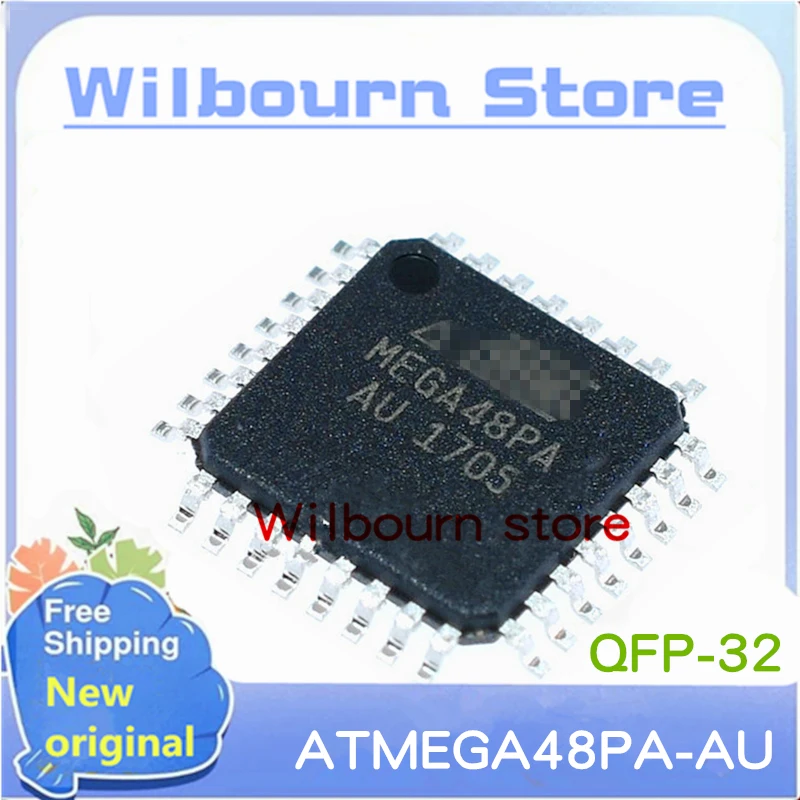 10PCS/LOT MEGA48PA MEGA48PA-AU ATMEGA48PA-AU ATMEGA48PA-AUR QFP32 New original