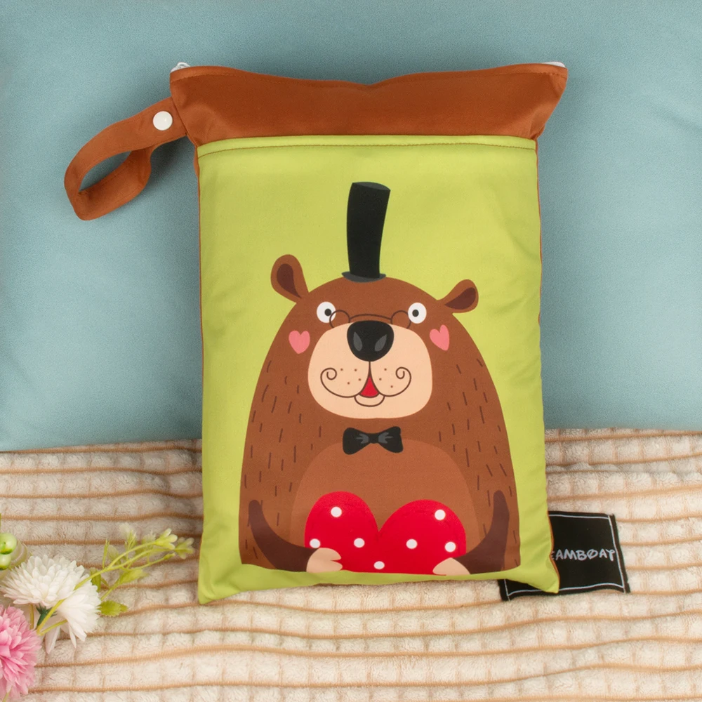 

1 шт. влажная сумка, разделительная сумка для хранения влажных и сухих подгузников, хранилище для детских тканевых подгузников, специальное плавание на открытом воздухе, милый двойной карман