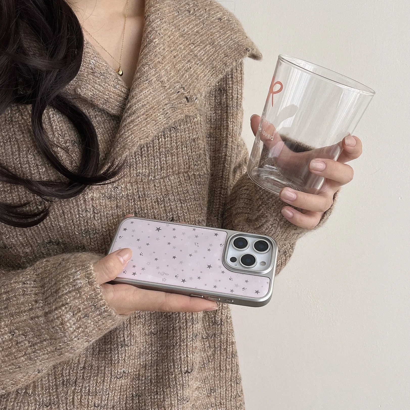Cute Little Star phone case New pink for iPhone 17 17Pro 17Promax 16 16pro 16Promax 15 15pro 15Promax 14 14pro 14Promax 13