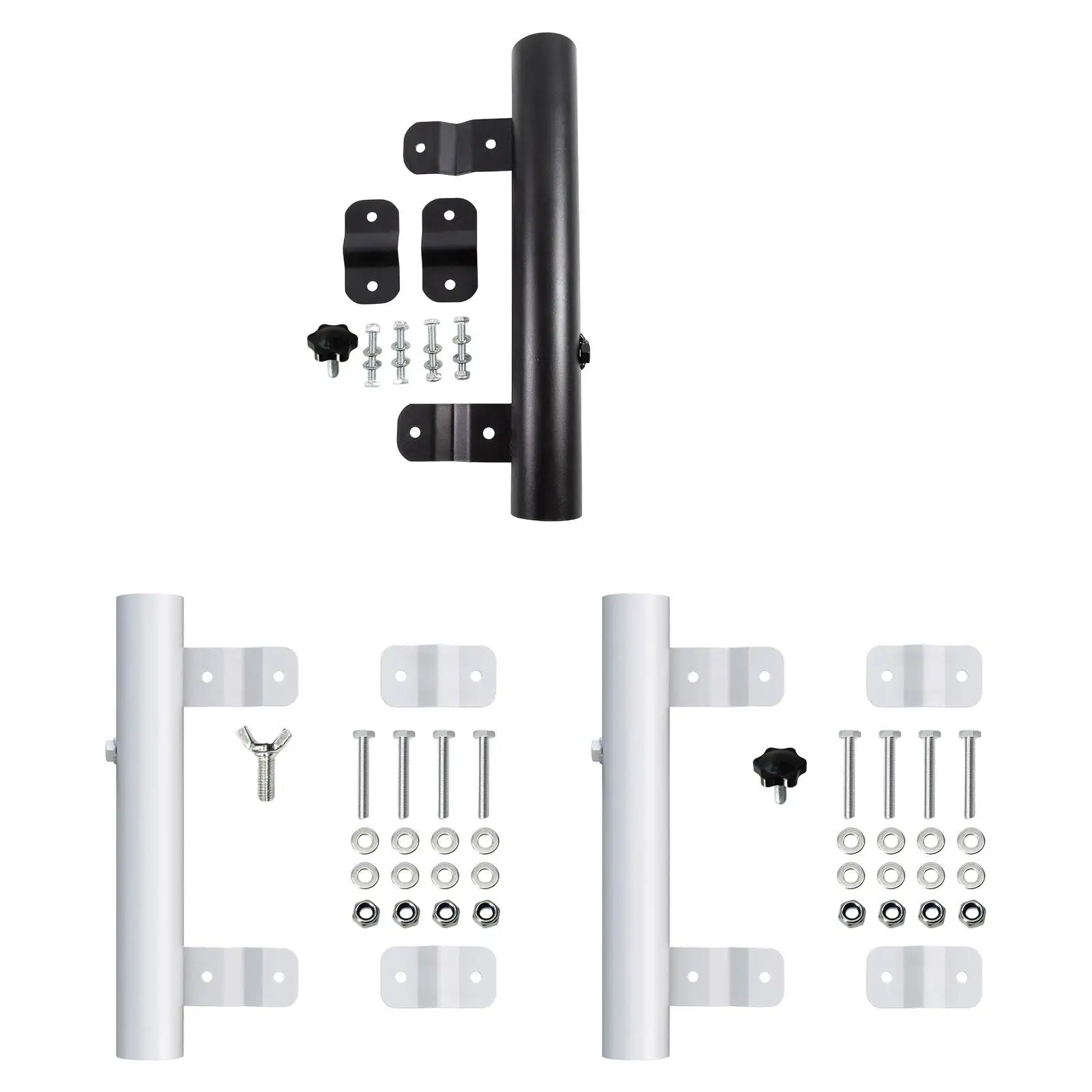 Weatherproof RV Flag Pole Bracket with No Drill Mounting Suitable for RV Camper