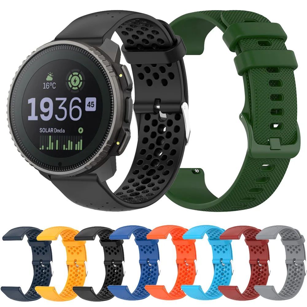 Correa de silicona deportiva para SUUNTO VERTICAL 9 5 Peak DLC/PRO 3, banda de Fitness para SUUNTO RACE, pulsera suave, 20mm, 22mm
