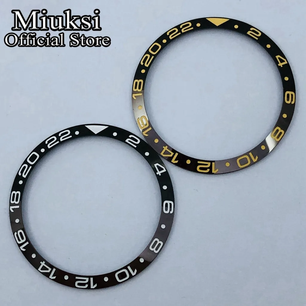 Miuksi 37.2mm ceramics aluminium bezel watch replace accessories watch parts