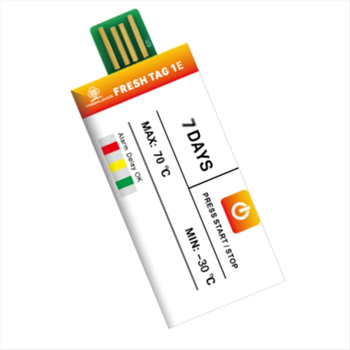 Disposable Temperature Recorder Fruit Cold Chain Transportation Refrigerated Truck Usb Data Recorder