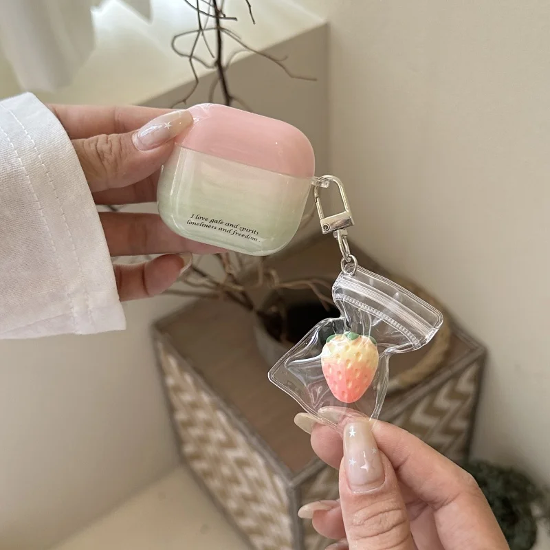 ÉTui Pour éCouteurs Anti-PoussièRe De Couleur DéGradéE Avec Pendentif Pour Apple Airpods1 Airpods 2, Pro/Pro2 Airpods 3 Airpods 4, Nouveau, Anti-Chute