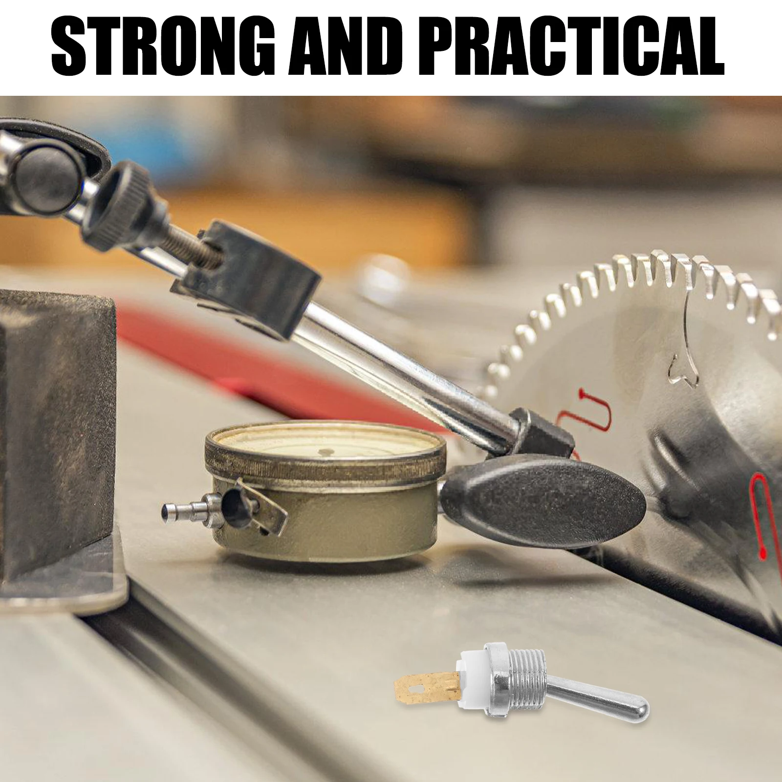 สวิตช์ตัดไฟเลื่อยโซ่โลหะแบบกดติดปล่อยดับ 6 ชิ้น สำหรับงานหนัก ใช้ได้กับหลายรุ่น ทนทาน เหมาะสำหรับฟาร์มและป่าไม้