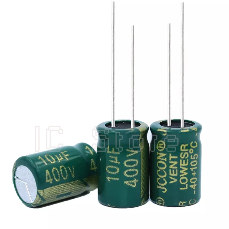 100PCS Capacitor 400V 10uf Power Adapter High-frequency Low Resistance Electrolytic Capacitor 8x12mm 10x13mm 10x17mm