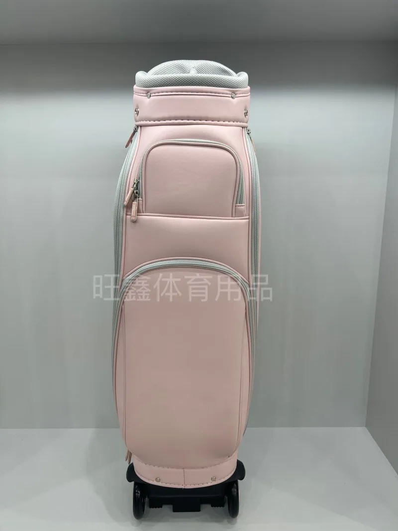 Bolsa de Golf con ruedas para hombre y mujer, carrito de Golf coreano, práctico soporte estándar, novedad de 2024