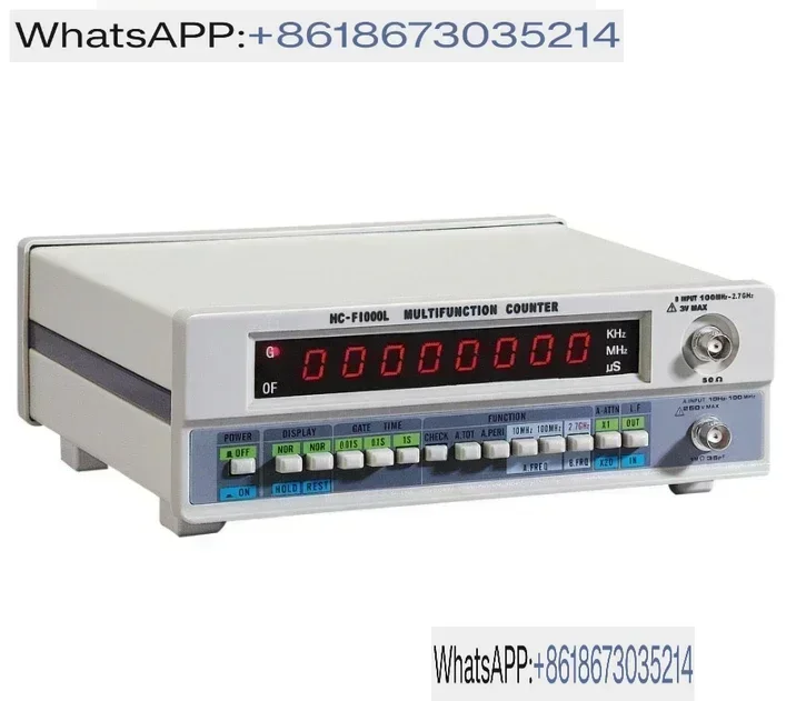 

HC-F1000L Frequency Meter 1G Frequency Crystal Signal Counter Test 8-bit LED Display
