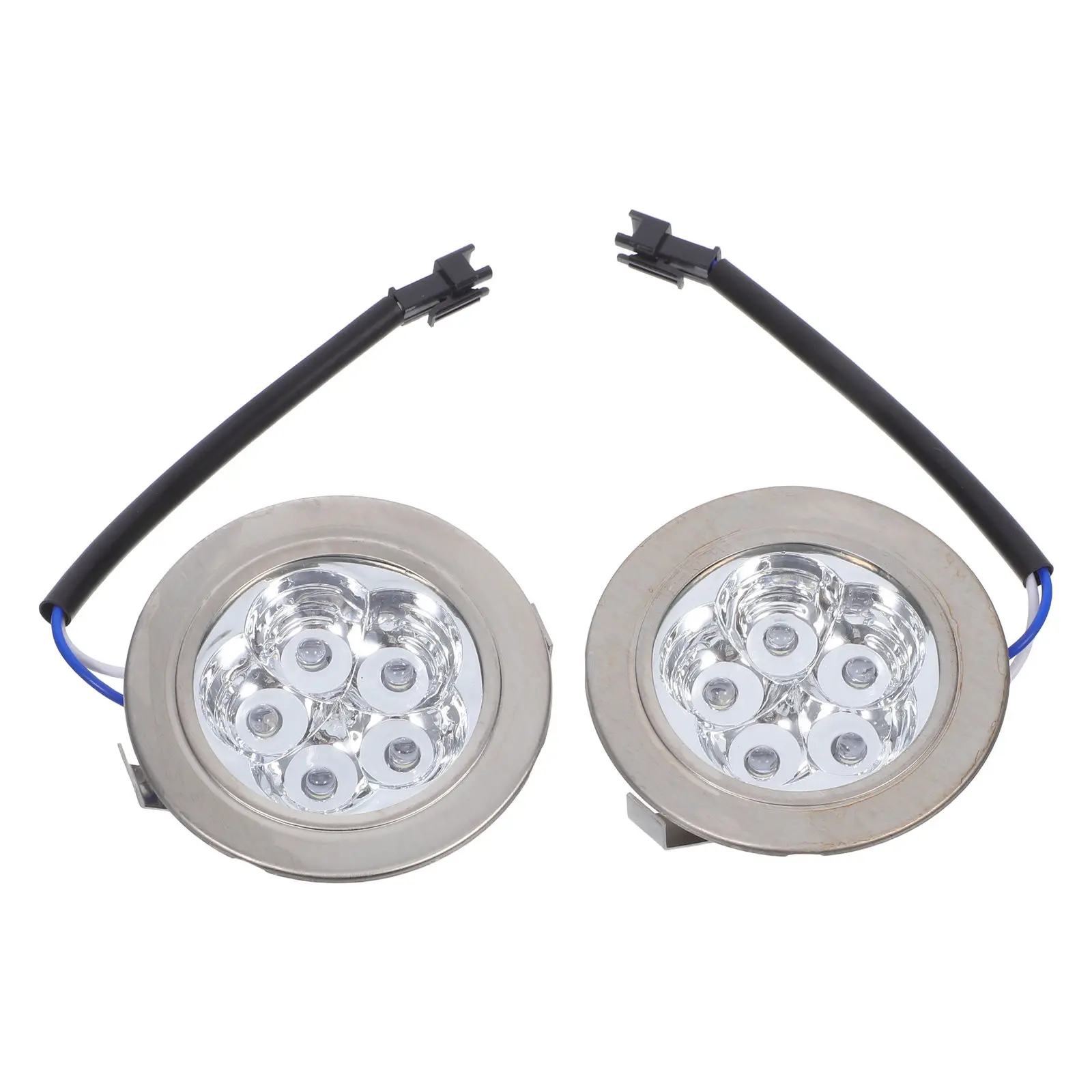 

2 шт. светодиодных лампочек для кухонной вытяжки, яркое и эффективное освещение, стильный круглый дизайн