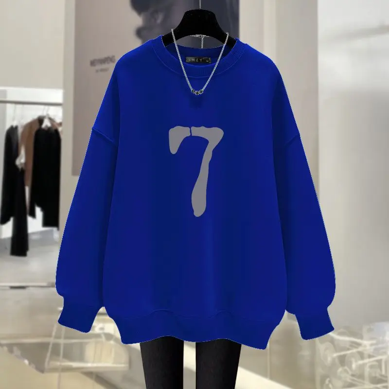 Autumn New Fashion Y2k Letter Printed Pullovers Women Clothing O-neck Long Sleeve Sweatshirts Vintage Loose Casual Hoodies