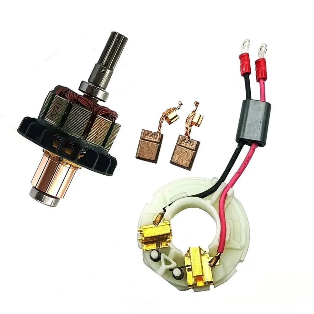 1set 638895-7 Carbon Brush Holder With 619372-8 Armature For BTD140 DTD146 BTD142 BTD146 Power Tools Replacement Parts Kit