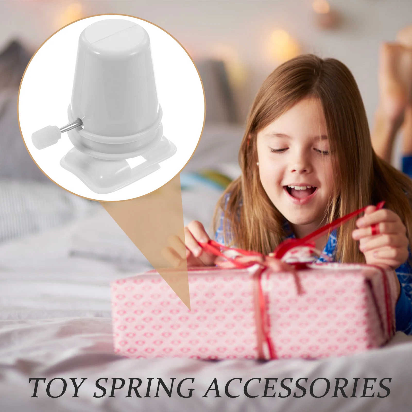 6 Buah Mainan Berjalan Angin Aksesori Robot Jarum Jam Perbaikan Pas Mainan Bagian Bahan Gerakan Mini Bayi Putih