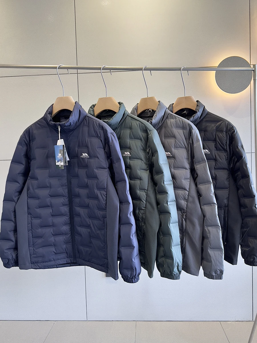 Kastinger Men's down Jaet Lightweight Outdoor Sports Function Splicing Sle Sl Glue Warm Casual Faion Urban Youth