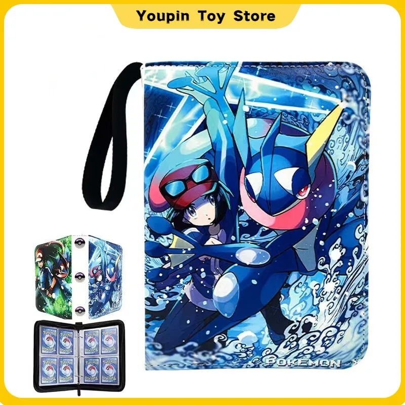 Álbum de Cartas Pokémon de 400 y 900 Piezas, Álbum de Colección de Figuras de Anime, Álbum de Fotos con Cierre de PU, Bolsa para Tarjetas, Regalo de Cumpleaños