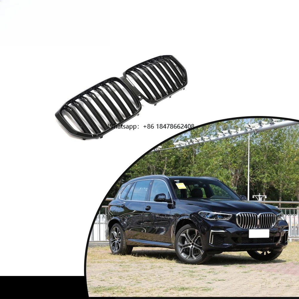 

Replacement Carbon Fiber Front Grill Racing Grills for X5 G05 2019-2022 Grille Auto Accessories