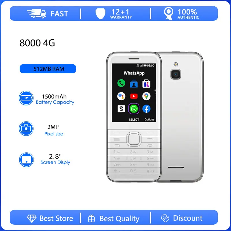 리퍼비시된 오리지널 8000 4G 듀얼심 언락 GSM 900/1800 휴대폰 러시아어 아랍어 히브리어 키보드 핀란드 제조 리퍼비시된 오리지널 8000 4G 듀얼심 언락 GSM 900/1800 휴대폰 러시아어 아랍어 히브리어 키보드 핀란드 제조