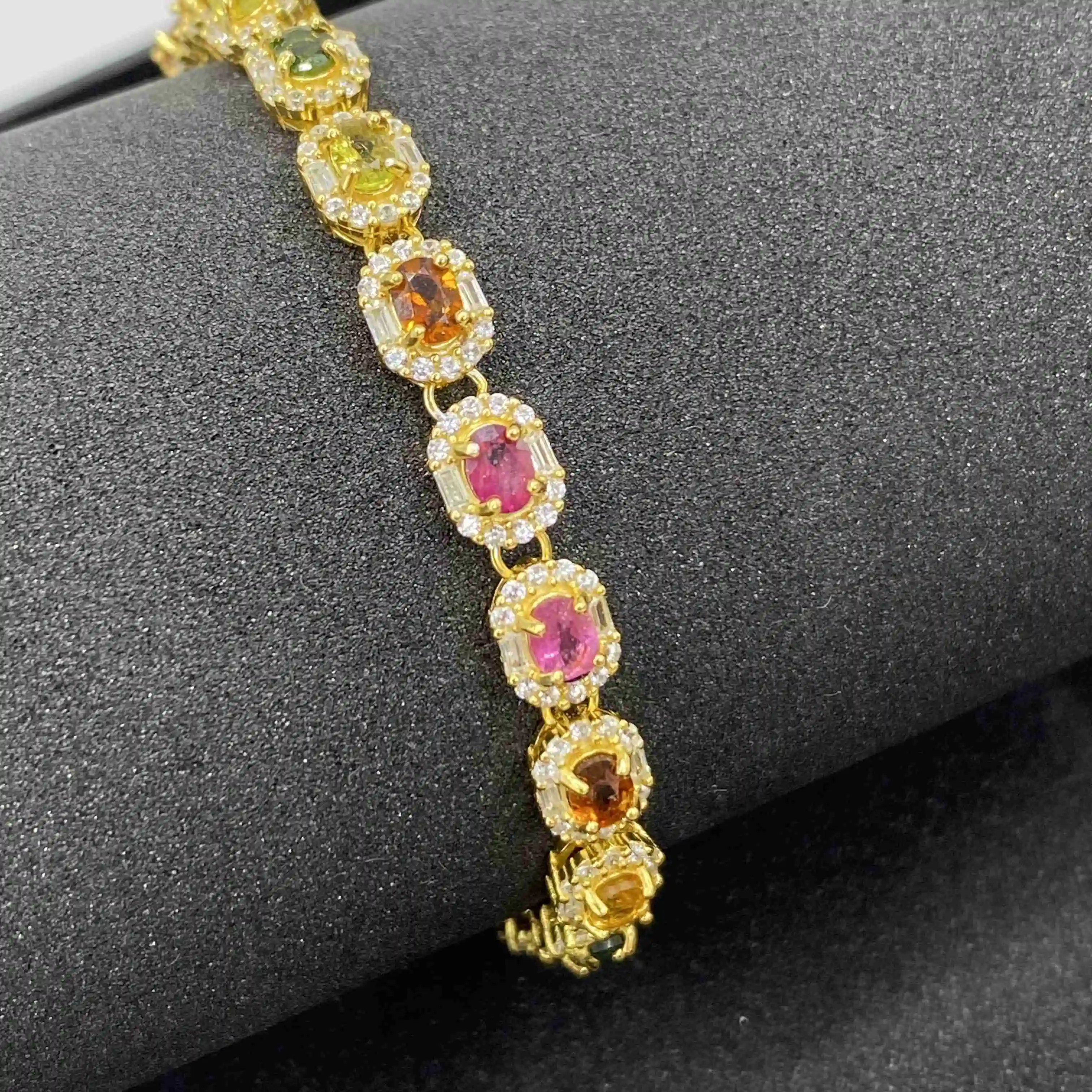 

Fashionable tourmaline bracelet, light luxury, exquisite gift, "Colorful wish Stone" FAST DELIVERY