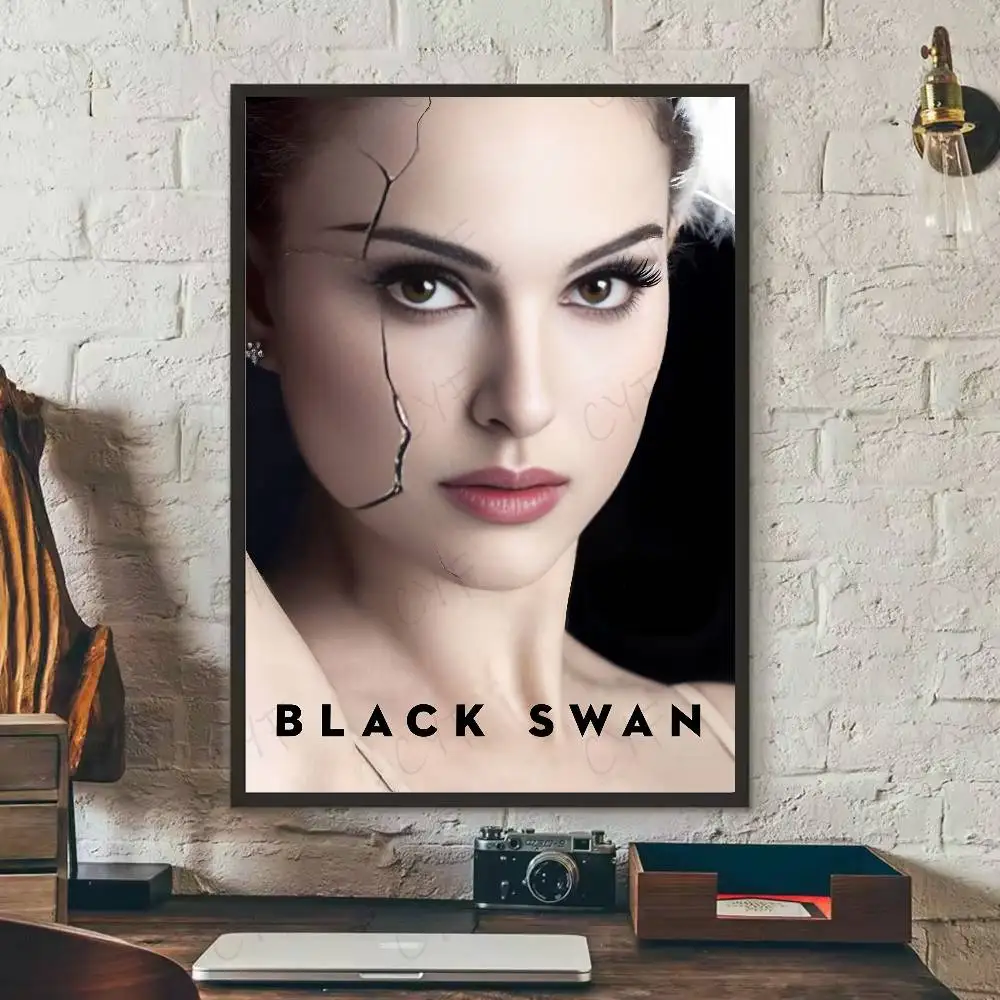 الفيلم B-البجعة السوداء المشارك HD الفن لزجة جدار مقاوم للماء غرفة المعيشة المنزلي غرفة نوم بار الديكور الجمالي #6