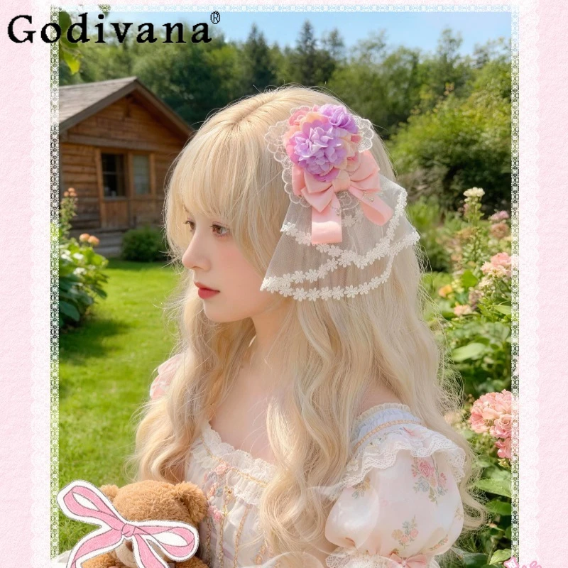 sweet-handmade-lolita-hair-accessory-pink-bow-purple-flower-lace-veil-hairpin-for-women-girls-tea-party-bridal-daily-headwear