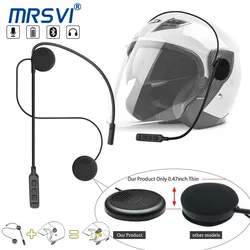 MRSVI MT02 Bluetooth Motorcycle Helmet Headset BT5.3 Wireless Riding Headphone Anti-interference Motor Bike Handsfree