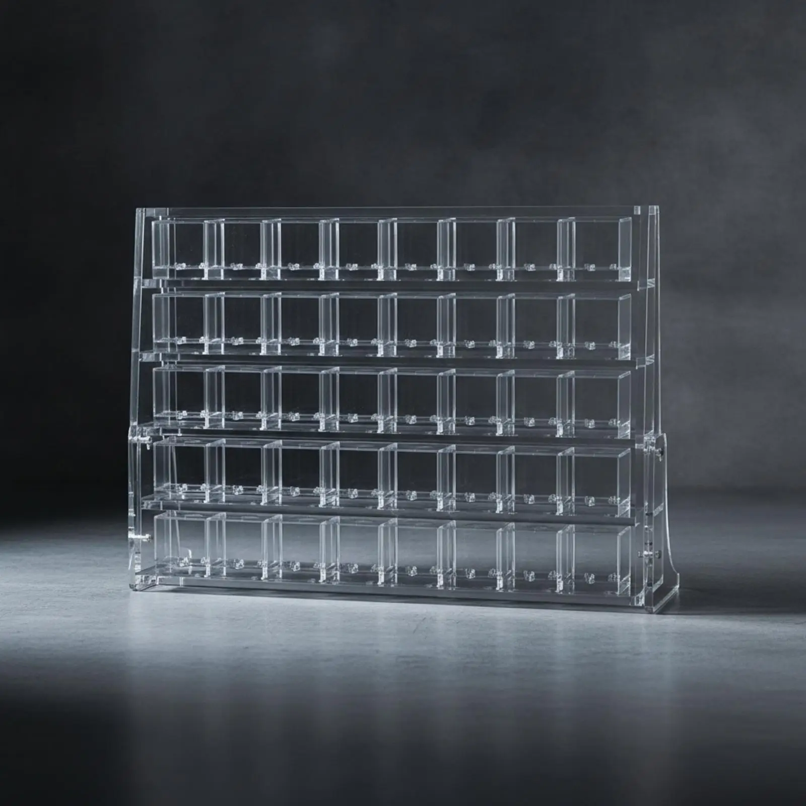 Transparent Acrylic Display Rack Tiered Shelving Unit for Mineral Specimens Gemstone Showcase Collectible Organizer Home