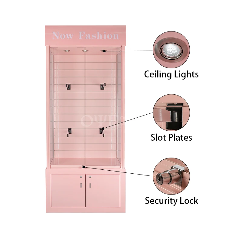 Sitte. Rosa Schönheits salons speichern Kosmetik geschäft Dekoration Design Schönheits vitrine Schönheits salon Innen dekor Vitrine