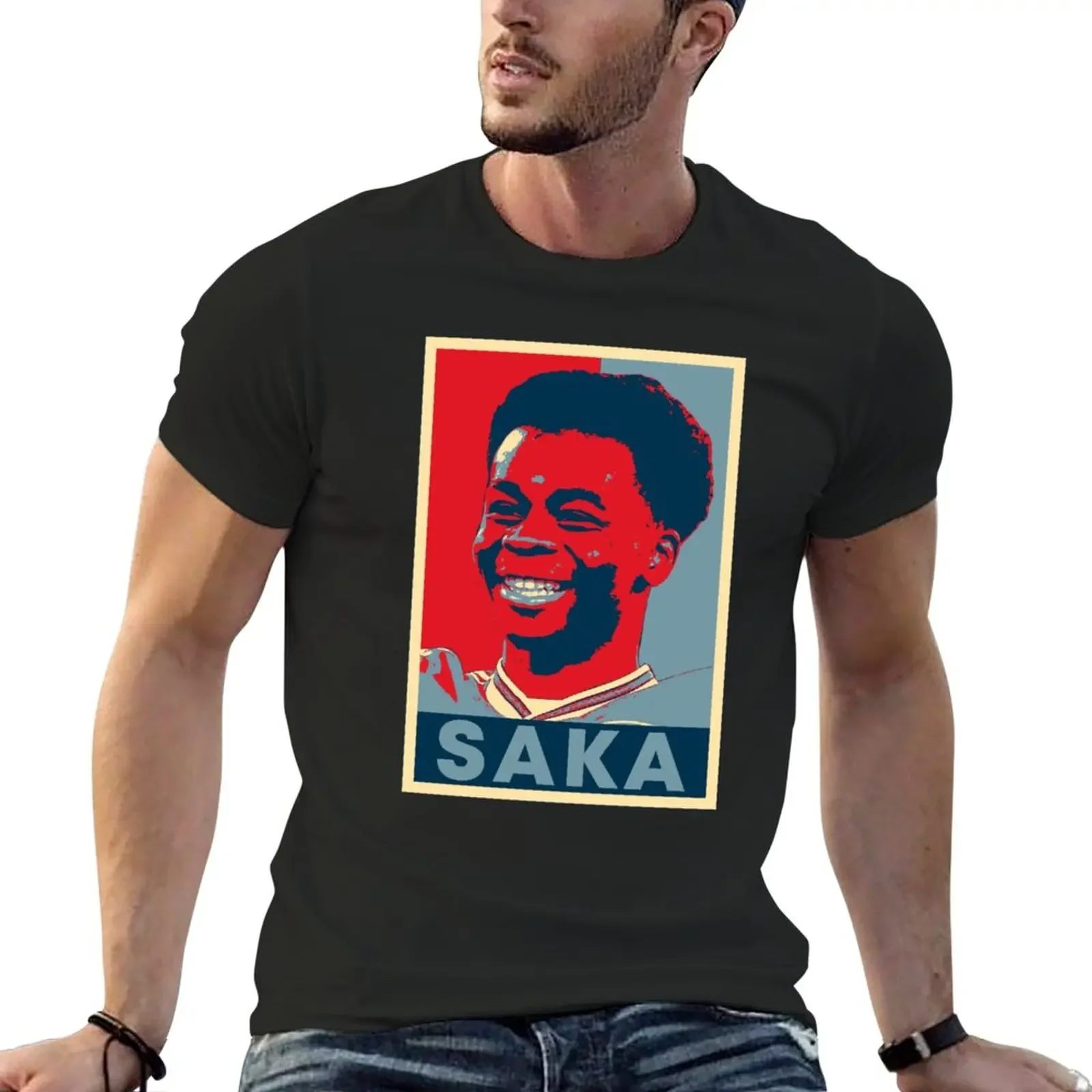 Bukayo Saka Hope Classic T-Shirt summer top heavyweights Men's cotton t-shirt