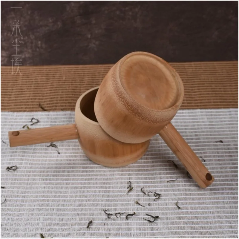 Bamboo Eco-friendly Long-handled Water Scoop Scoops Rice Digging Flour Kitchen Utensils Thickened Natural Bathroom Water Scoop