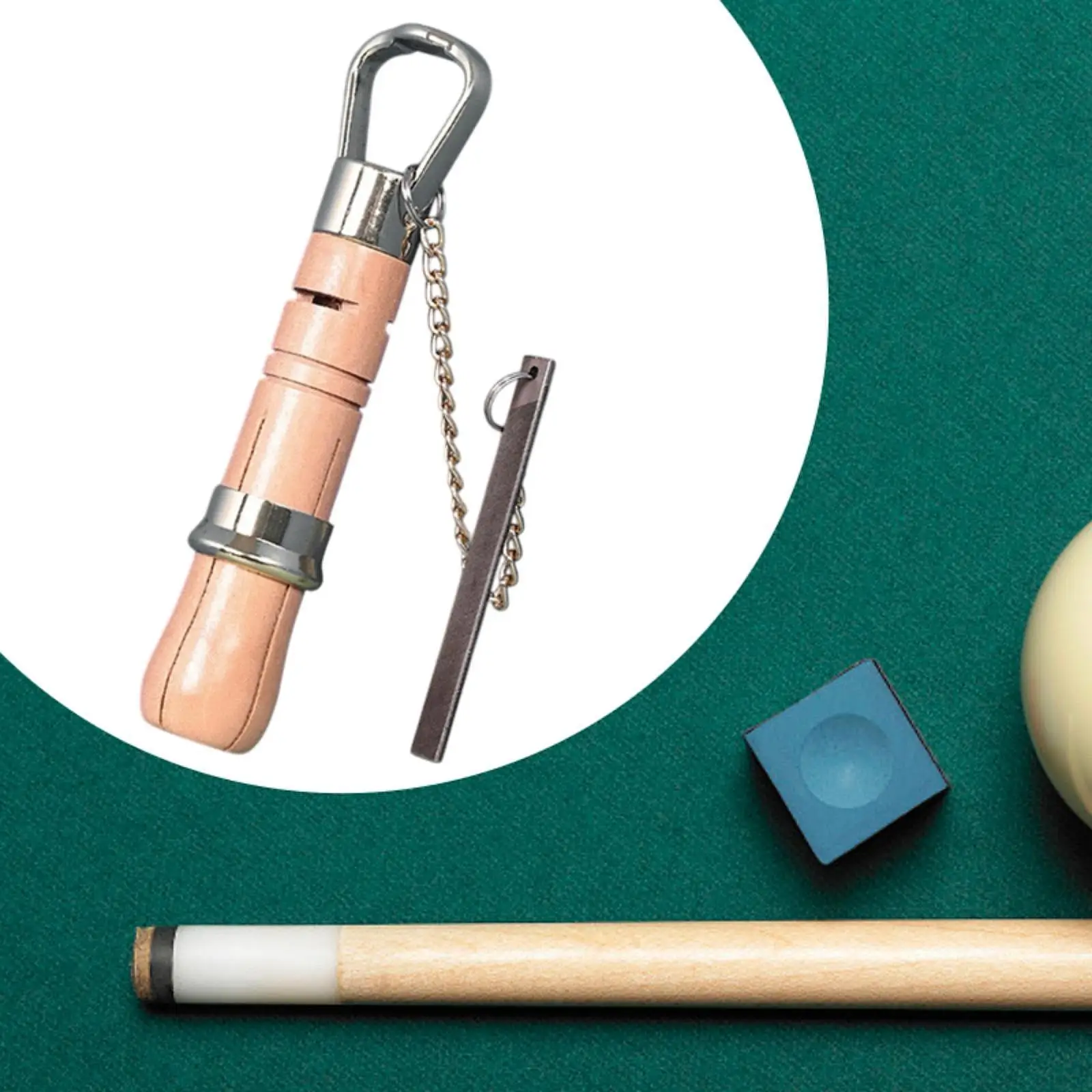 

Wooden Cue Tip Clamp Repair Tool Professional Fixer Multipurpose Billiard Tool Trimmer Lightweight Cue Tip Change Clamp