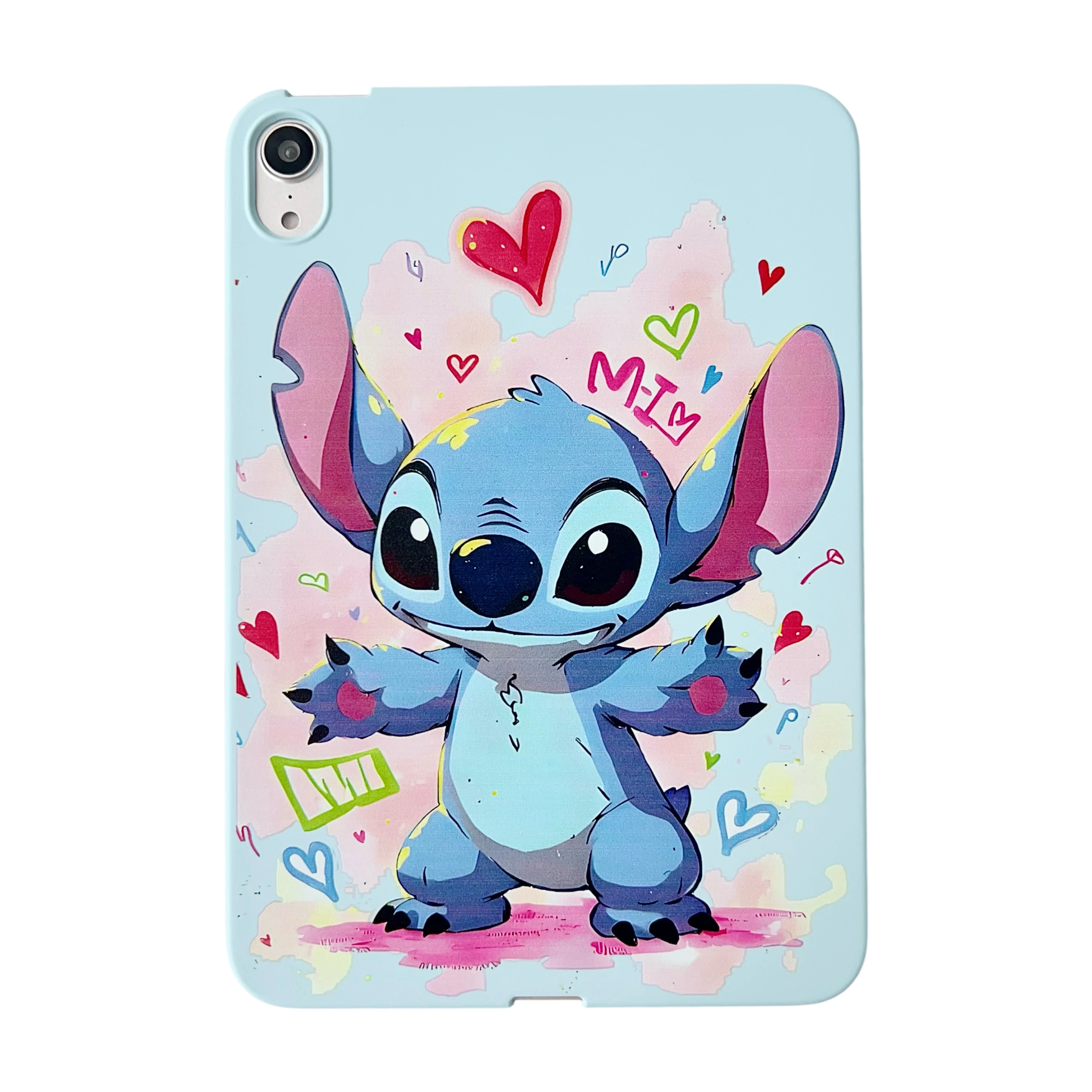 Etui ochronne na tablet z motywem Disneya, malowane sprayem, z motywem Stitch, do iPad Air 4 5, iPad 8. 9. generacji, Pro 11, Mini 6 7, z nadrukiem TPU.