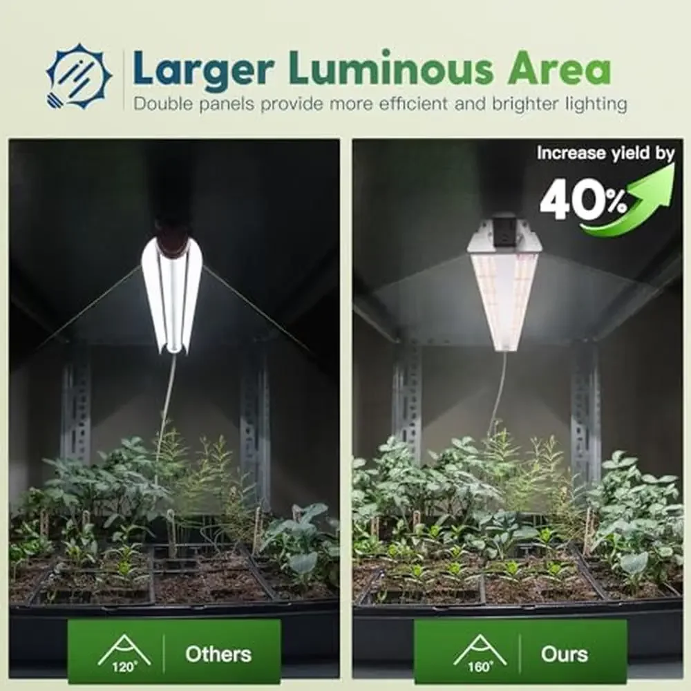 4ft sonnen ähnliche LED wachsen Licht 60w 350w äquivalente Voll spektrum Pflanzen licht Indoor Sämling Gemüse Blüte