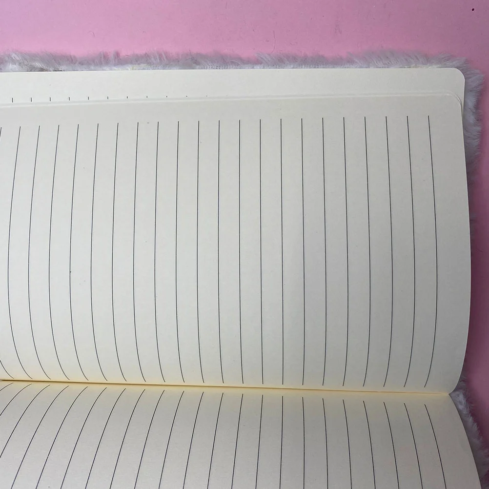 Imagem -03 - Bonito Panda Diário Gato Caderno Cadernos Lápis Bolsa Meninas Estudantes Suprimentos de Pelúcia Bolso Bloco de Escrita Criança Peluda