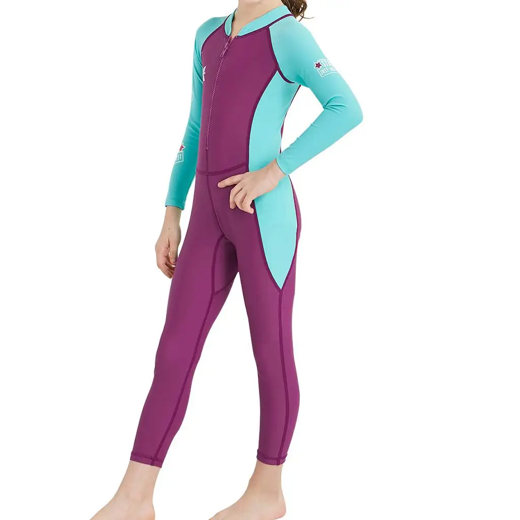 

Детский цельный гидрокостюм, нейлоновый детский гидрокостюм, купальник всего тела, защита для дайвинга, плавания