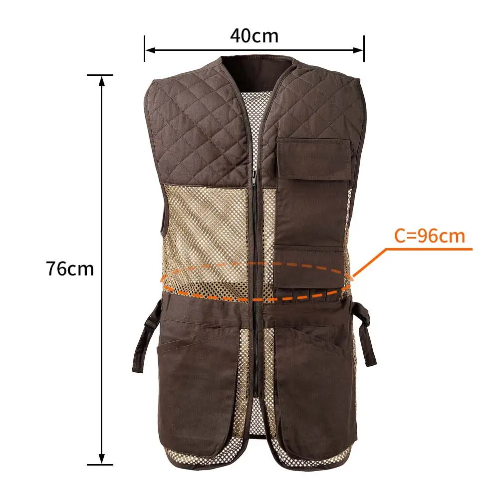 8 Fans Mesh Shooting Vest  with Multi Pockets Hunting Vest