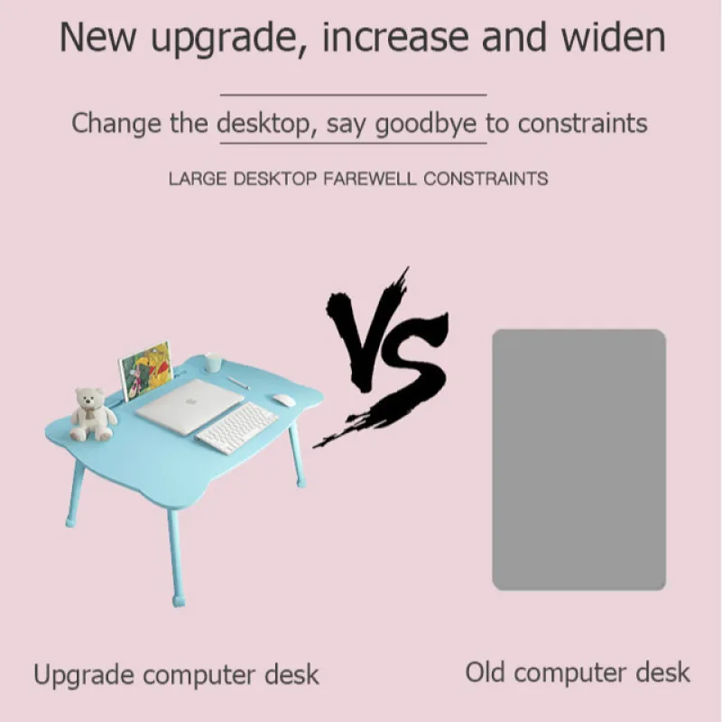 Bed with Vini bear lazy table tatami window bed desk cute computer desk