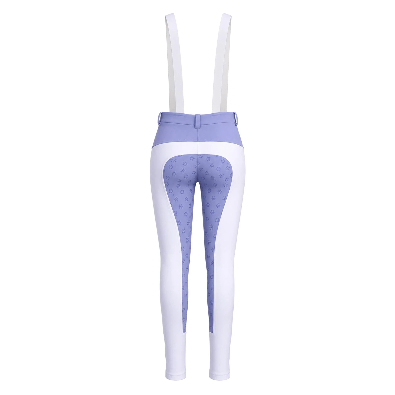 Reithose für Mädchen, elastischer Bund, Sportleggings mit Taschen und Schultergurten. – Detail 17