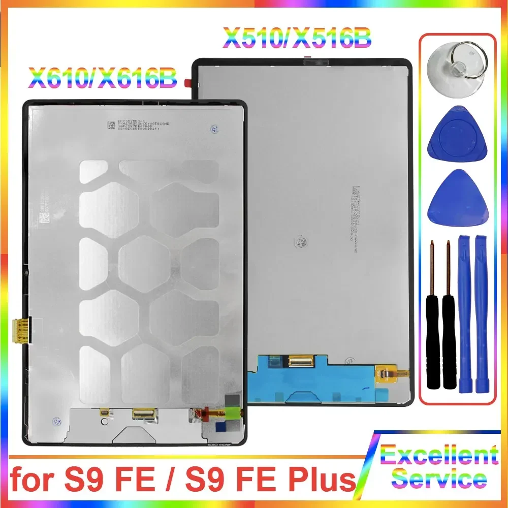 100% Tested for Samsung Galaxy Tab S9 FE X510B LCD Touch Screen Digitizer Replacement for Samsung Tab S9 FE Plus X616B LCD