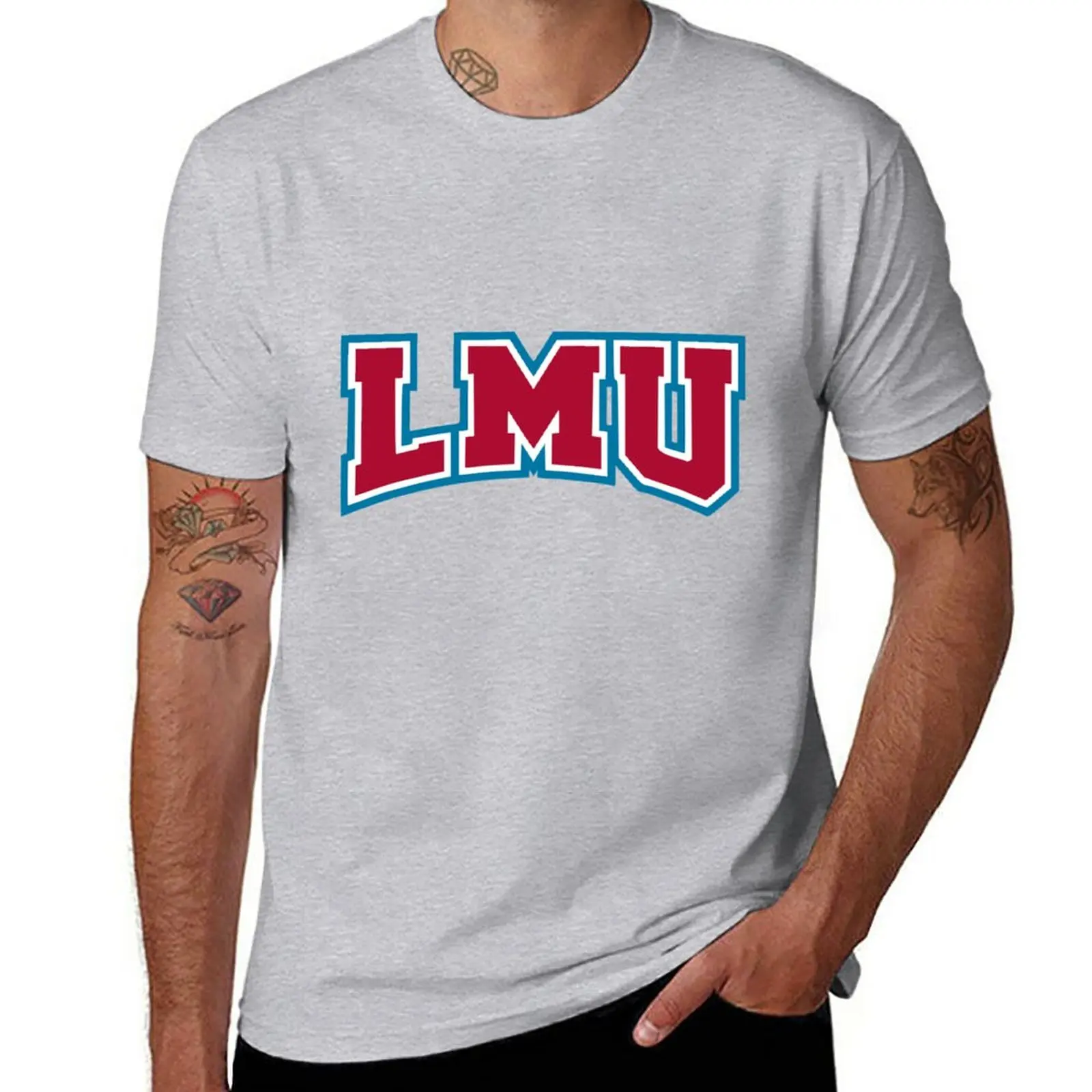 

LMU Lions T-Shirt tops animal prinfor boys kawaii clothes plus sizes mens workout shirts