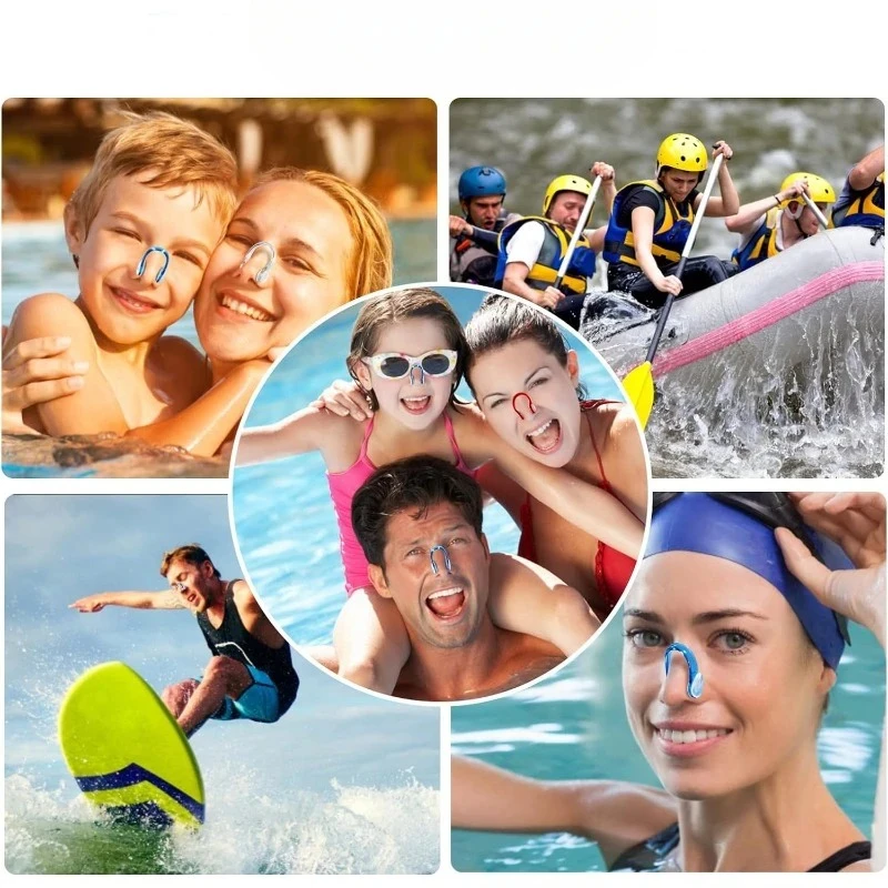 

Зажимы для носа в штучной упаковке, беруши, незаменимый набор для начинающих, унисекс, спиральные беруши, защита от впуска воды, профессиональное оборудование для плавания