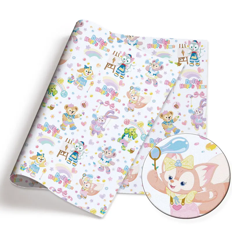 Duffy and friends Cartoon Hot DIY handmade sewing patchwork quilting baby dress home sheet140cm printed fabric sewing fabric