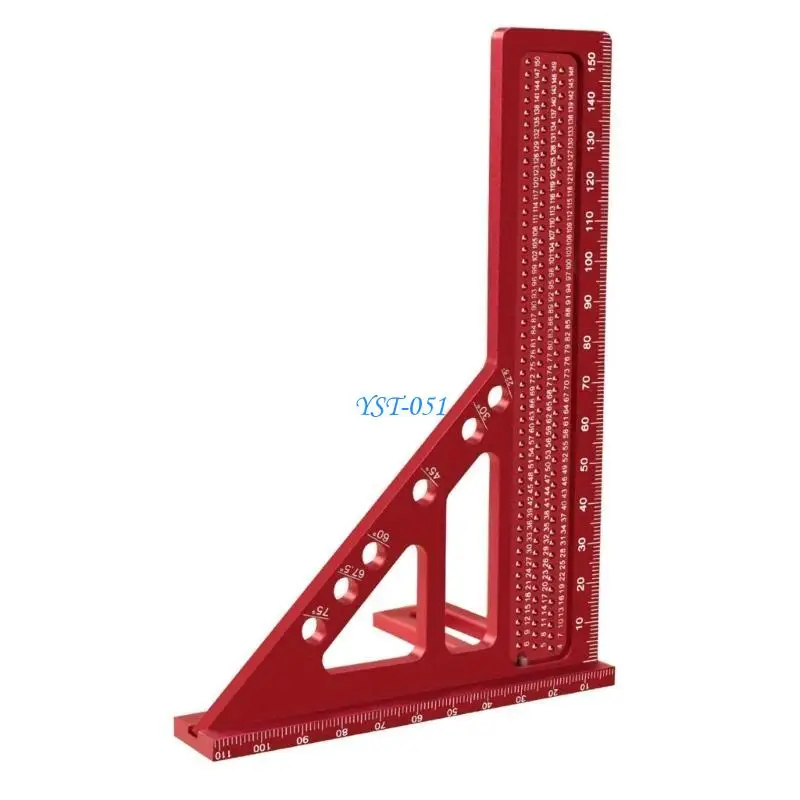 E15A Precisions Square Aluminum Measuring Tool for Carpentry & Engineering Need