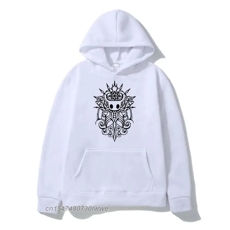 Hot Hollow Knight Print Hoodie Men/Women Game Geo Hallownest Style Black Hooded Sweatshirt All-Match Pullover Unisex New