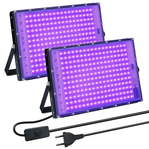UV Black Light 50W 100W 150W  outdoor LED flood light Black Light LED Spotlight 395nm Lamp for Disco Glow Party Stage light