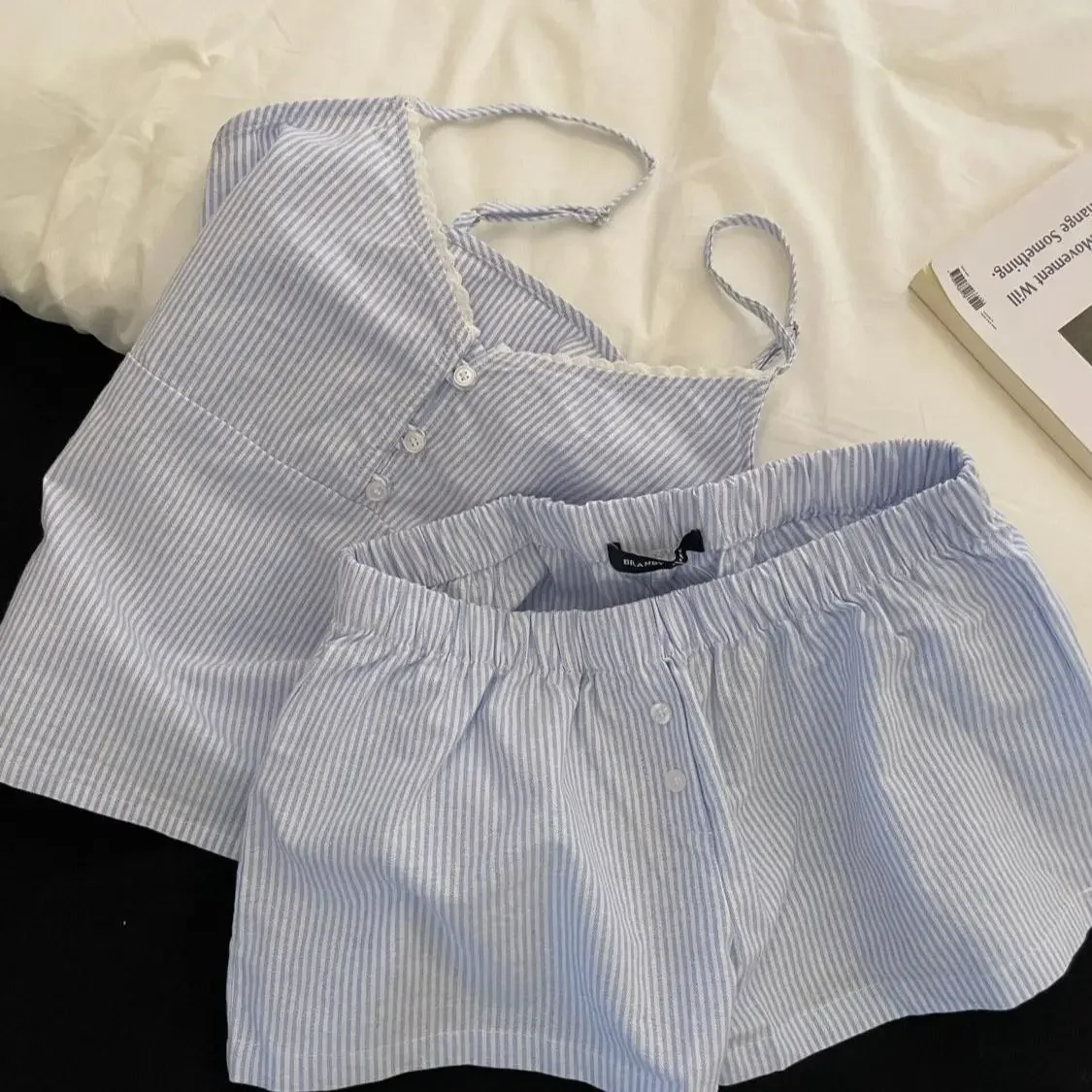 

Women s 2 Piece Pajama Set with Cute Floral Print Short Sleeve Top and Cozy Elastic Waist Shorts for Relaxing at Home
