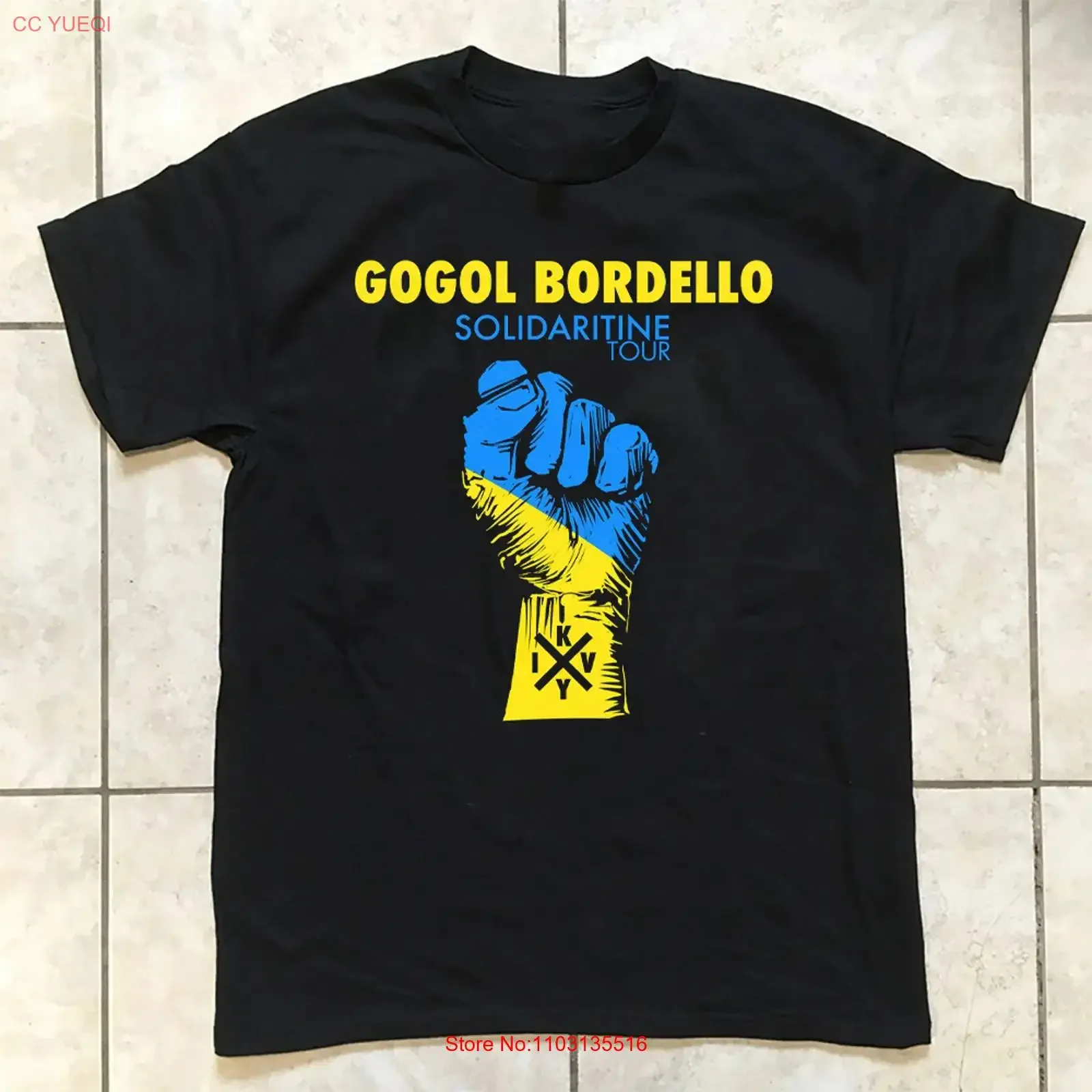 НОВАЯ черная футболка Gogol Bordello Solidaritine Tour, все размеры от S до 5XL, винтажная, с эффектом потертости, дышащая, дизайнерская одежда